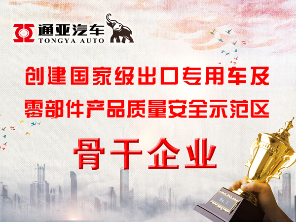 創建國家級出口示范區骨干企業—通亞汽車一路前行